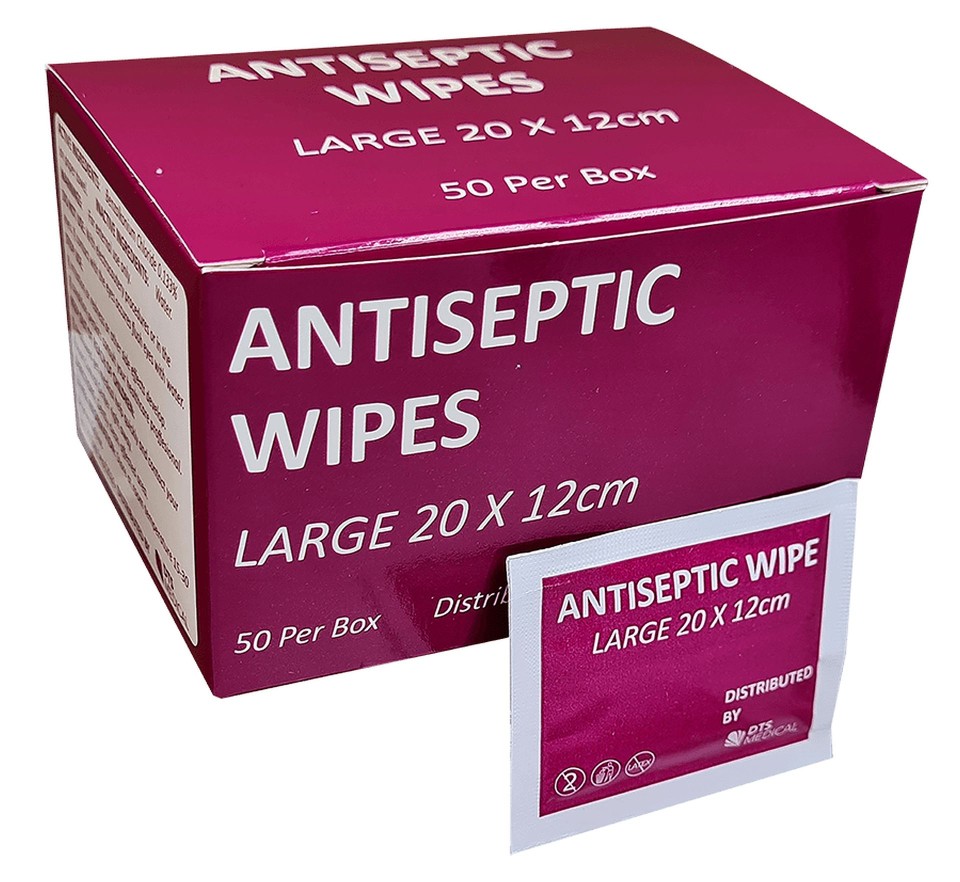 DTS Medical Antiseptic Wipes Large Box 50