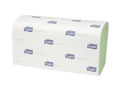 Tork H3 Hand Towel Singlefold Advanced 2 Ply 290179 H3 250 Sheets Green Carton 15