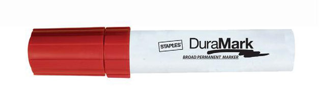 Permanent Marker Jumbo Chisel Tip 5.0-14.0mm Red
