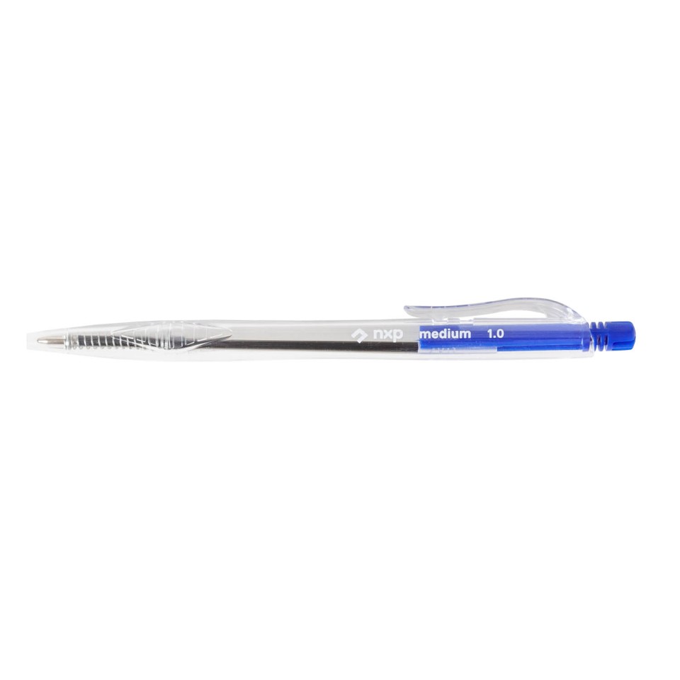 NXP Ballpoint Pen Retractable 1.0mm Blue Box 50