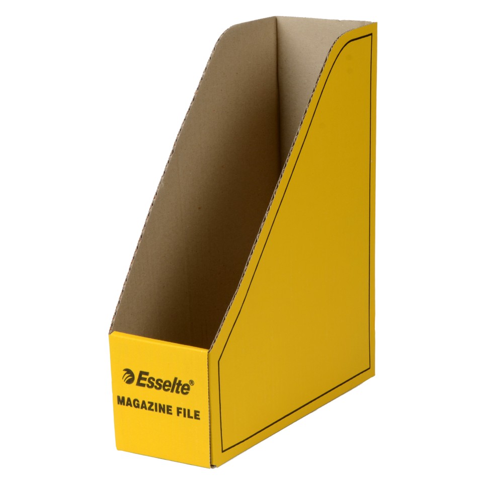 Esselte Magazine File Cardboard 100 x 265 x 330mm Yellow