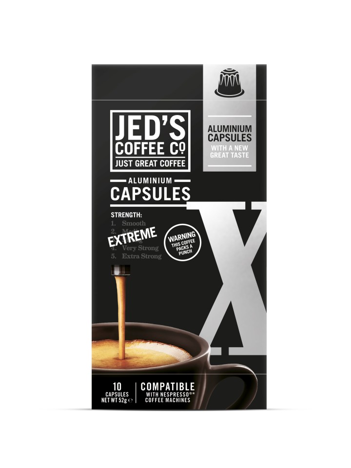 Jed's Xtreme Coffee Capsules Box 10