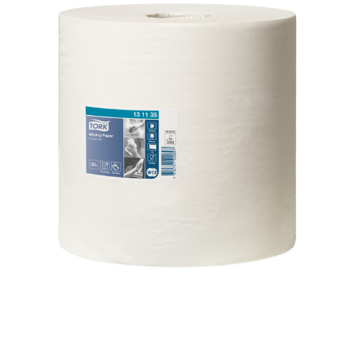Tork Wiping Paper Plus Combi Roll 1 Ply 131135 W1/W2 1150 Sheets White Carton 2