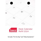 Sasco 2024 Desk Calendar Refill Top Opening image
