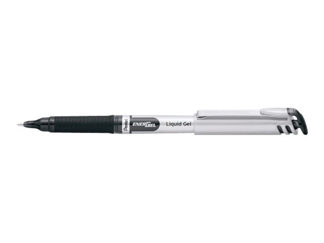 Pentel Energel Rollerball Pen Capped Gel Ink Fine BL17 0.7mm Black
