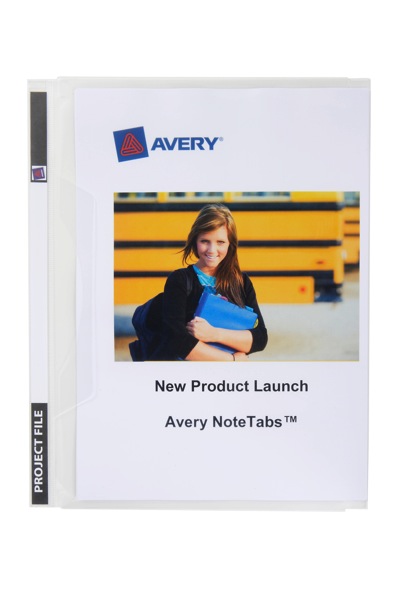 Avery Project File 20 Sheet Plastic Clear