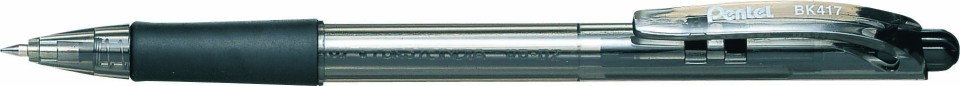 Pentel Wow Ballpoint Pen Retractable 0.7mm BK417  Black Box 12