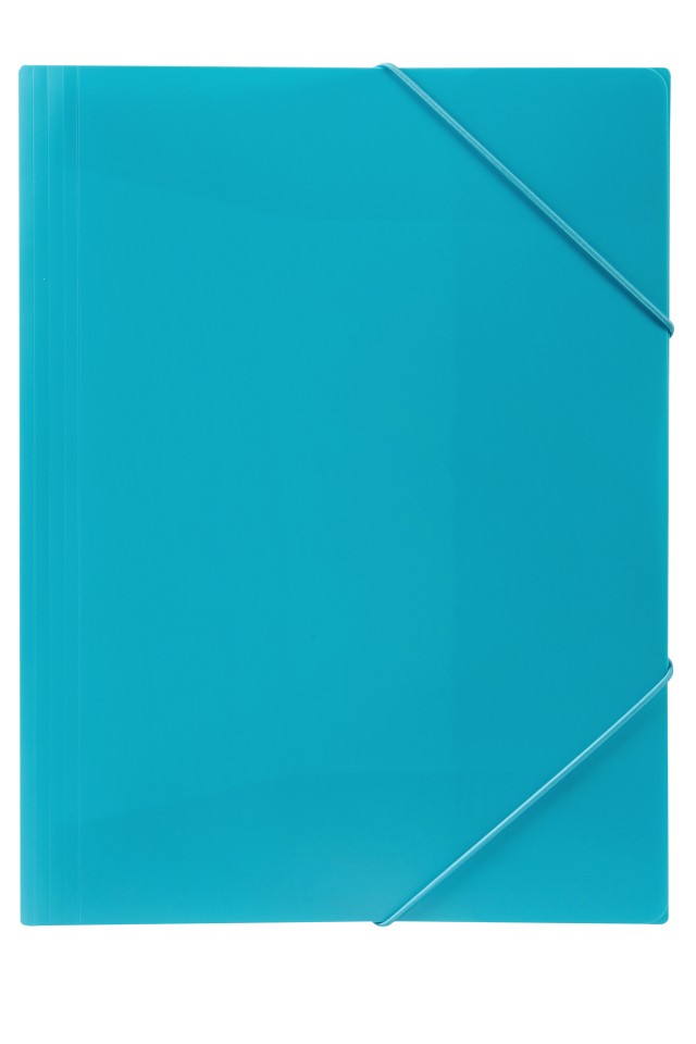 Marbig Document Wallet Polypropylene Elastic Closure A4 Blue