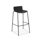 Chair Solutions Aurora Barstool Black 4 Leg Dark Shell image