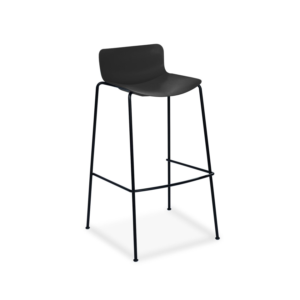 Chair Solutions Aurora Barstool Black 4 Leg 