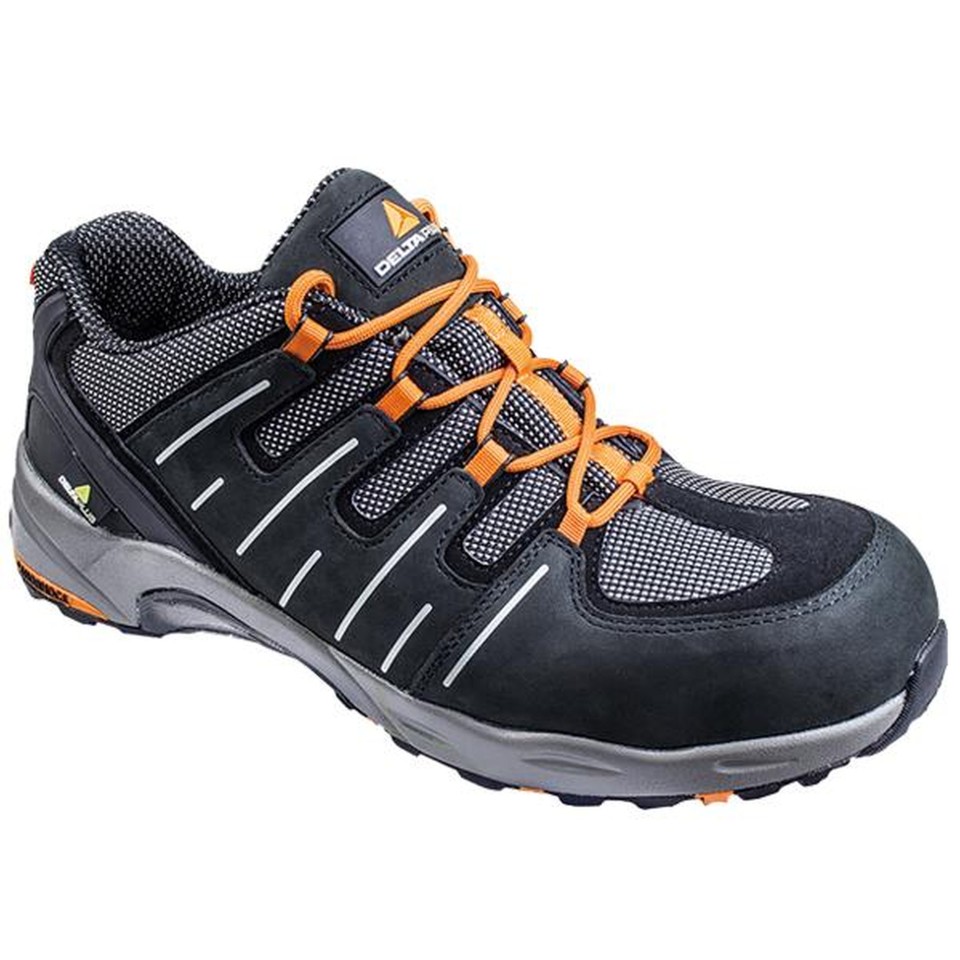 Delta Plus Brooklyn Black Metal Free Composite Toe Safety Trainers