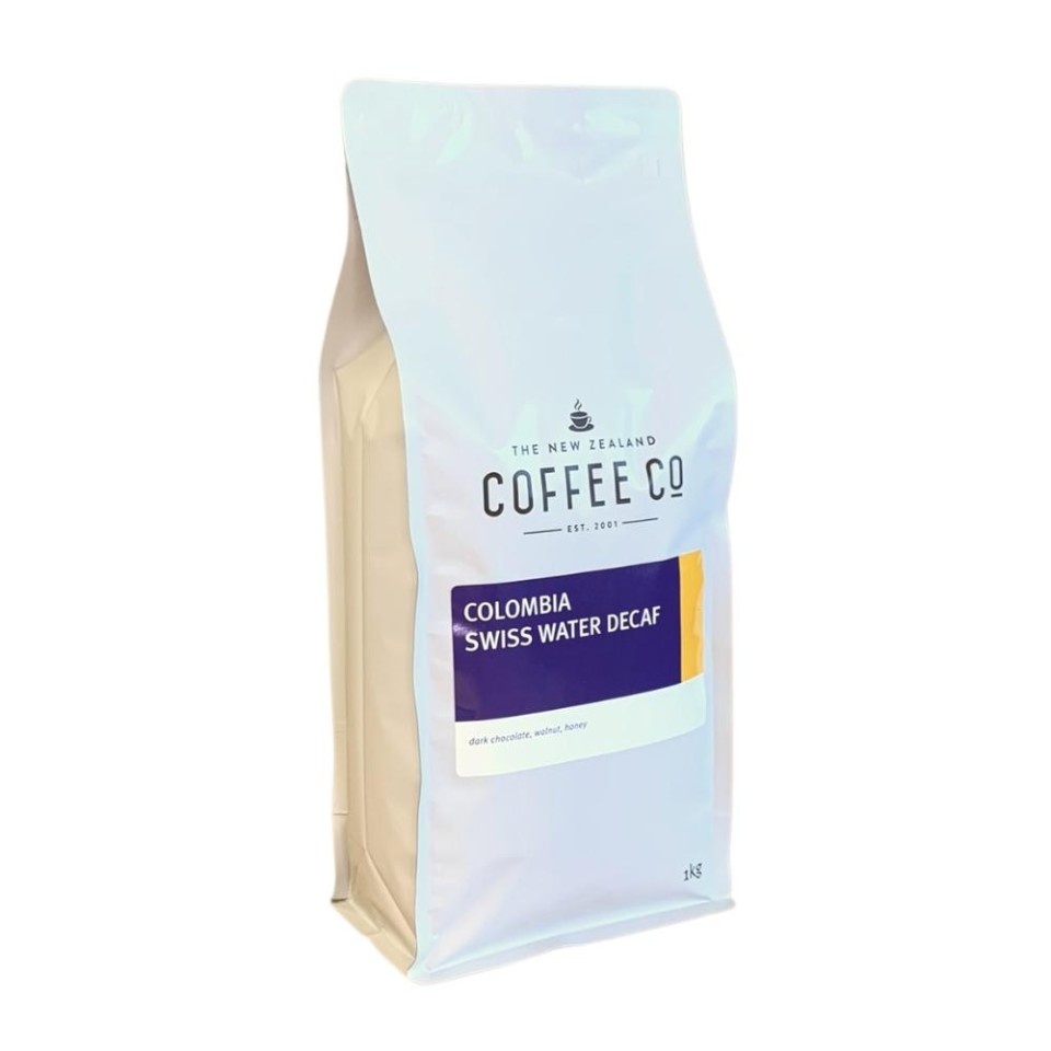 The New Zealand Coffee Co Swiss Water Decaf  Whole Beans 1kg