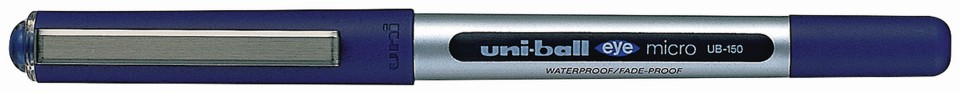 Uni Eye Rollerball Pen Capped Super Fine UB-150 0.5mm Blue