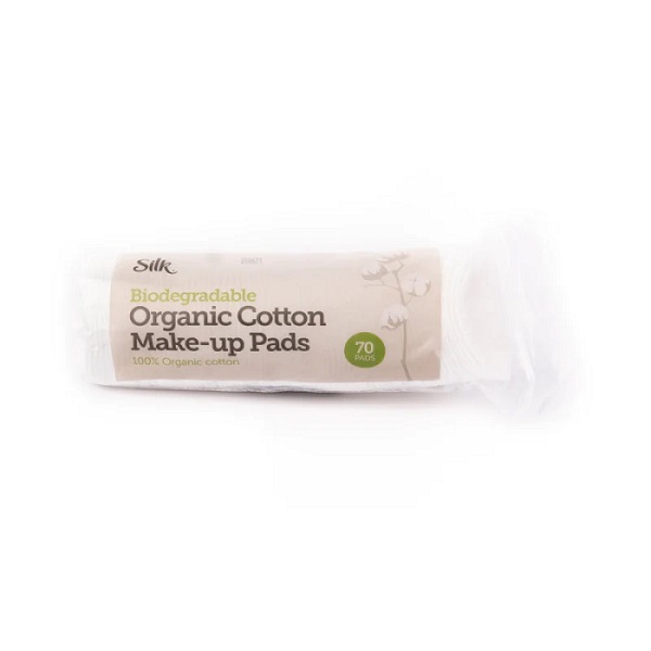 Silk Biodegradable Organic Cotton Make-up Pads 70's