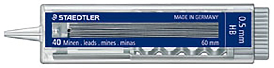 Staedtler Mechanical Pencil Lead Refills H 0.7mm Tube 12