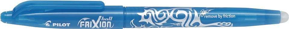 Pilot Frixion Gel Ink Pen Erasable Capped Fine 0.7mm Light Blue