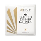 Sharp Quilted Dinner Napkin 8 Fold Pack/100 White (Carton/10) image