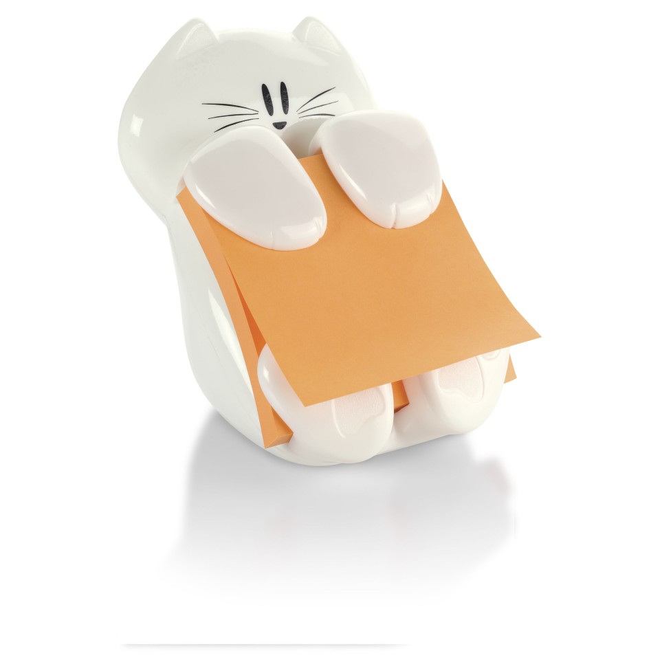Post-it Pop-Up Note Cat Dispenser with Notes 76x76mm