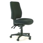 Roma Task Chair 3 Lever High Back Black image