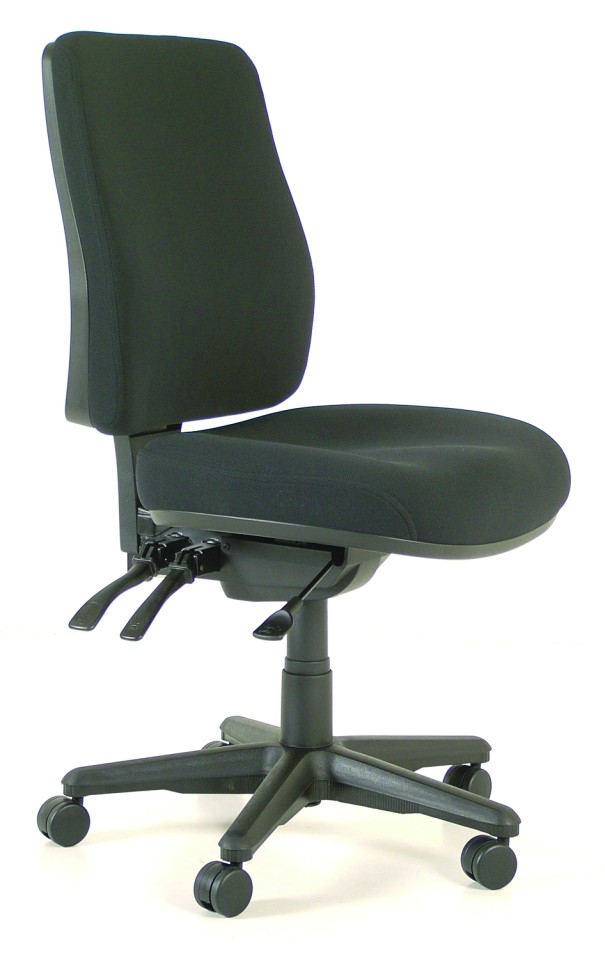 Buro Roma 3 Lever High Back Chair Black