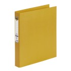 Marbig Ring Binder PE Linen 2D A4 25mm Yellow image