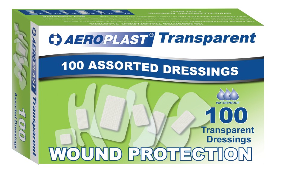 Aeroplast Transparent Plasters Assorted 100'S