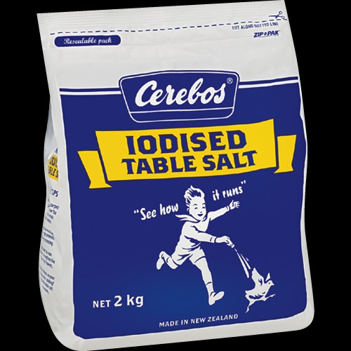 Cerebos Iodised Table Salt 2kg