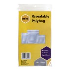 Marbig Resealable Polybag Ziplock Closure 100x155mm 45 Microns Pack 50 image