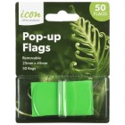 Icon Flags Pop-Up 25 x 45mm Green Pack 50 image