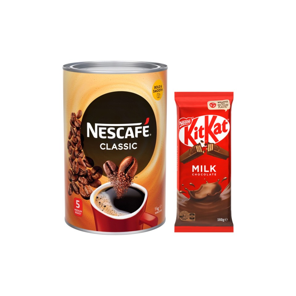 Nescafe Classic Instant Coffee Granulated 1kg Tin