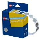 Avery Dot Stickers Dispenser 937274 14mm Diameter Silver Pack 500 image