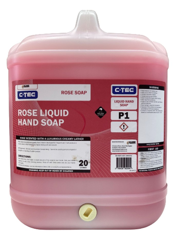 C-TEC Liquid Flowing Hand Soap Rose 20L