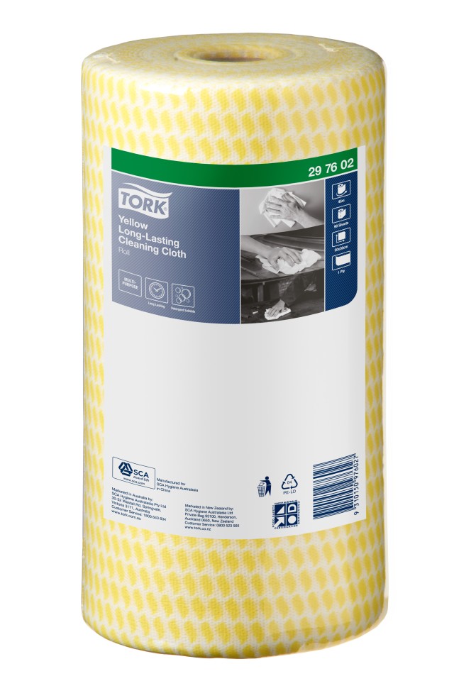 Tork Yellow Long-Lasting Cleaning Cloth 297602