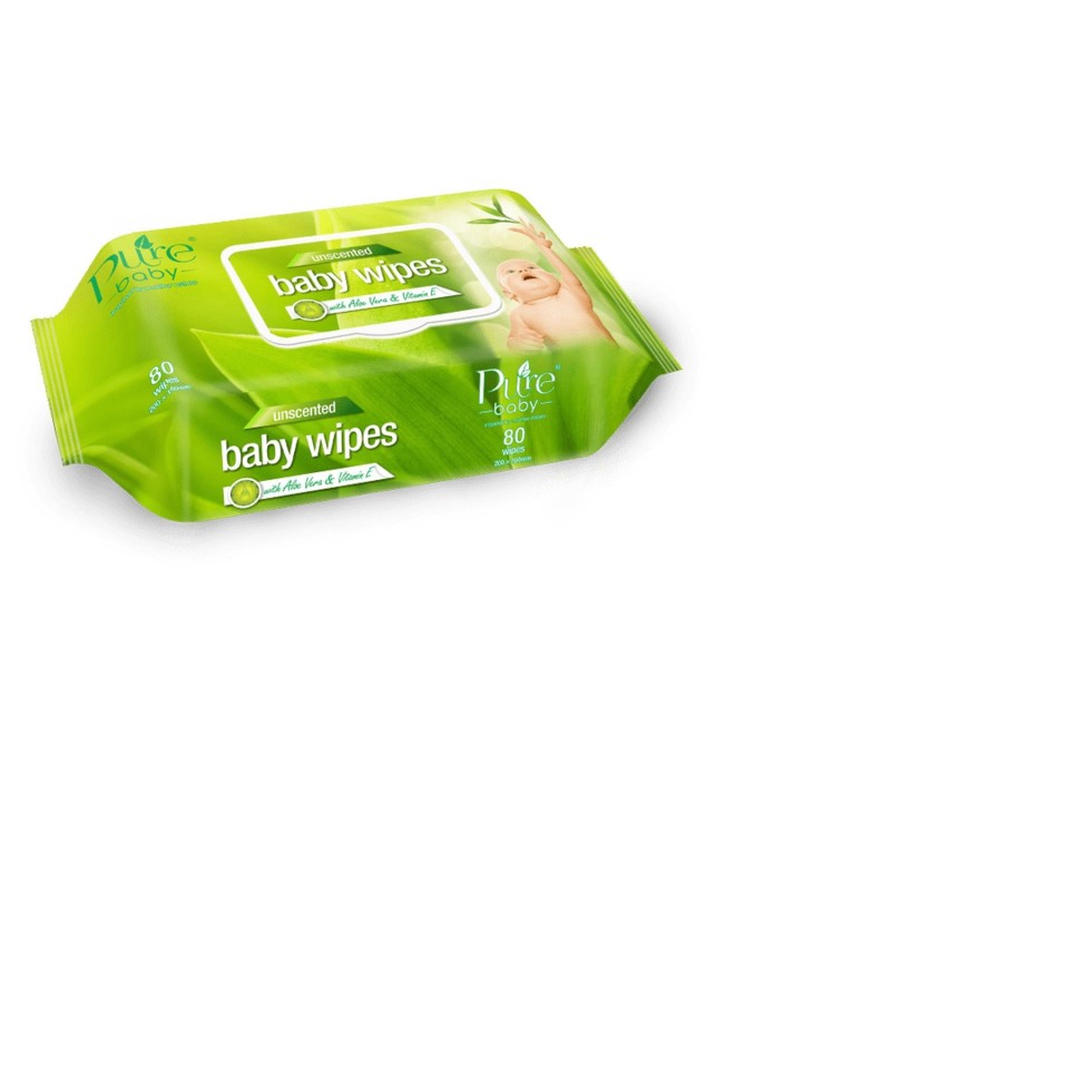 Purebaby - Babywipes Pack Of 80 - Pack