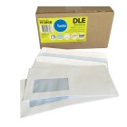 Candida Banker Wallet Window Envelope Self Seal DLE 114mm x 225mm White Box of 500 image