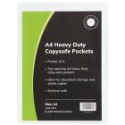 OSC Copysafe Pockets Heavy Duty A4 Unpunched Pack 5 image