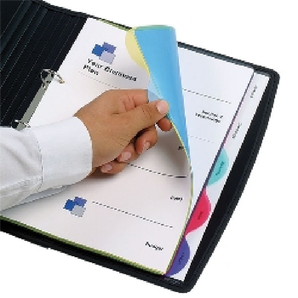 Marbig Professional Dividers Polypropylene Coloured 5 Tab A4 Coloured