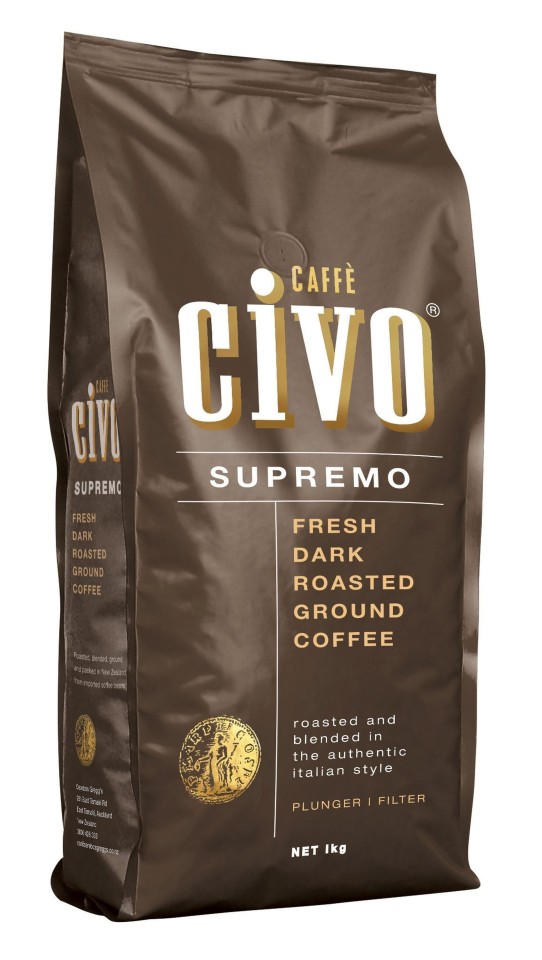 Cafee Civo Supremo Ground Coffee Filter/Plunger 1kg Plunger 1kg