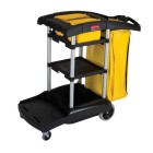 Rubbermaid High Capacity Cleaning Cart Black FG9T7200BLA image