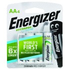 Energizer Recharge Extreme NiMH AA Battery Pack 4