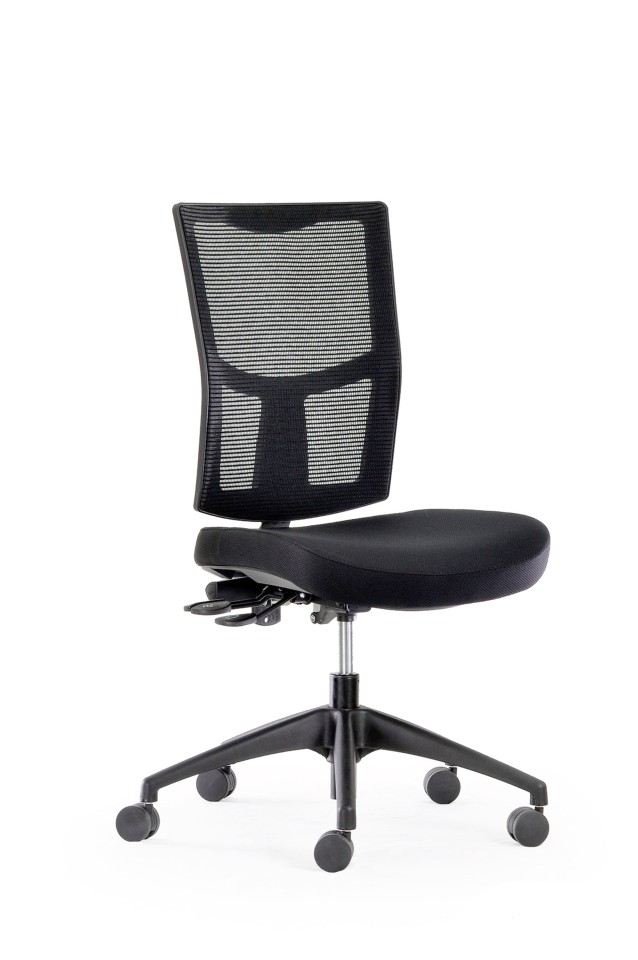 Knight Urban Mesh Chair Nylon Base Black