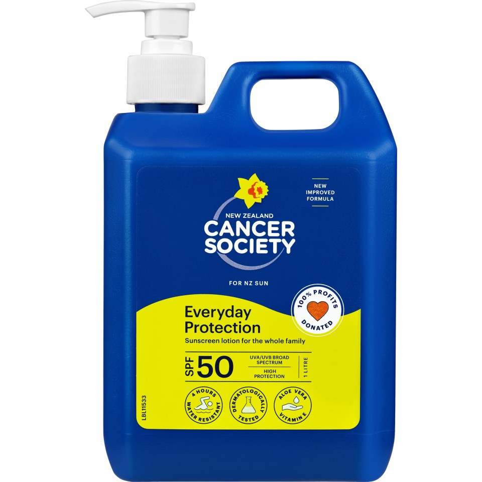 Cancer Society Sunscreen 50 1L