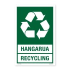 Te Reo Safety Sign Hangarua - Recycling Pvc 300mm X 450mm image