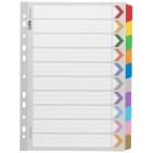 Icon Cardboard Dividers Reinforced Tabs A4 10 Tab Coloured