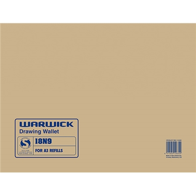Warwick 18N9 Art Drawing Wallet A3