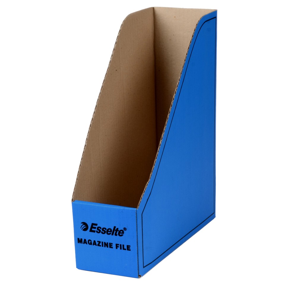 Esselte Magazine File Cardboard 100 x 265 x 330mm Blue