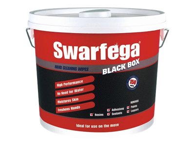 Swarfega Black Box Hand Cleaning Wipes 3130 150 Wipes per Box Carton of 4
