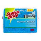 Scotch-Brite Small Standard Sponge Blue Pack of 3 WN300931071 image