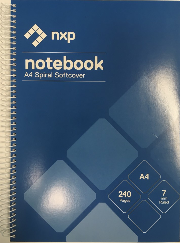 NXP Spiral Notebook A4 240 Pages