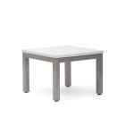 Cubit Coffee Table 600Wx450Hmm White Top / Silver Frame image